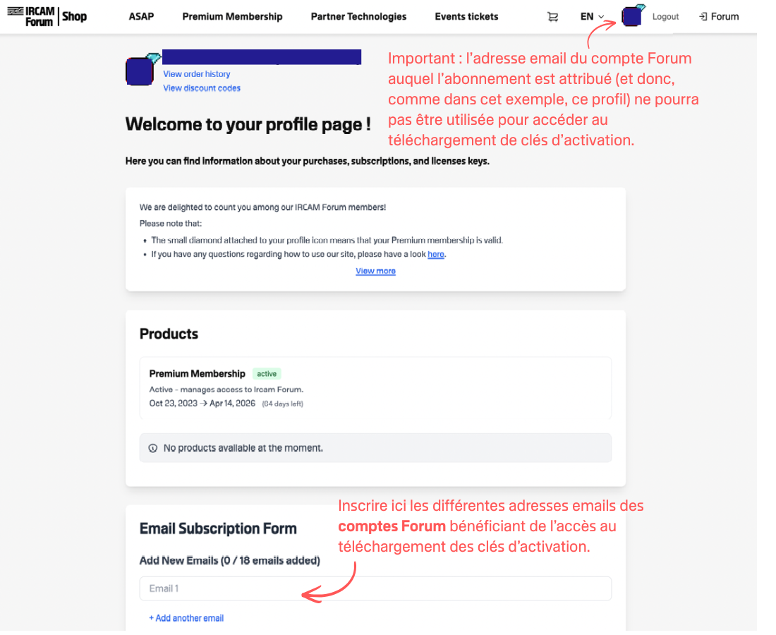 Profil compte administrateur institutionnel